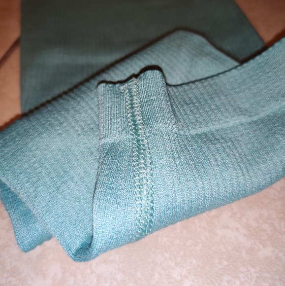 Sexy High Waist Spandex Tights Pastel Mint Stretchy Bodycon Pants Gym Yoga - Picture 7 of 10